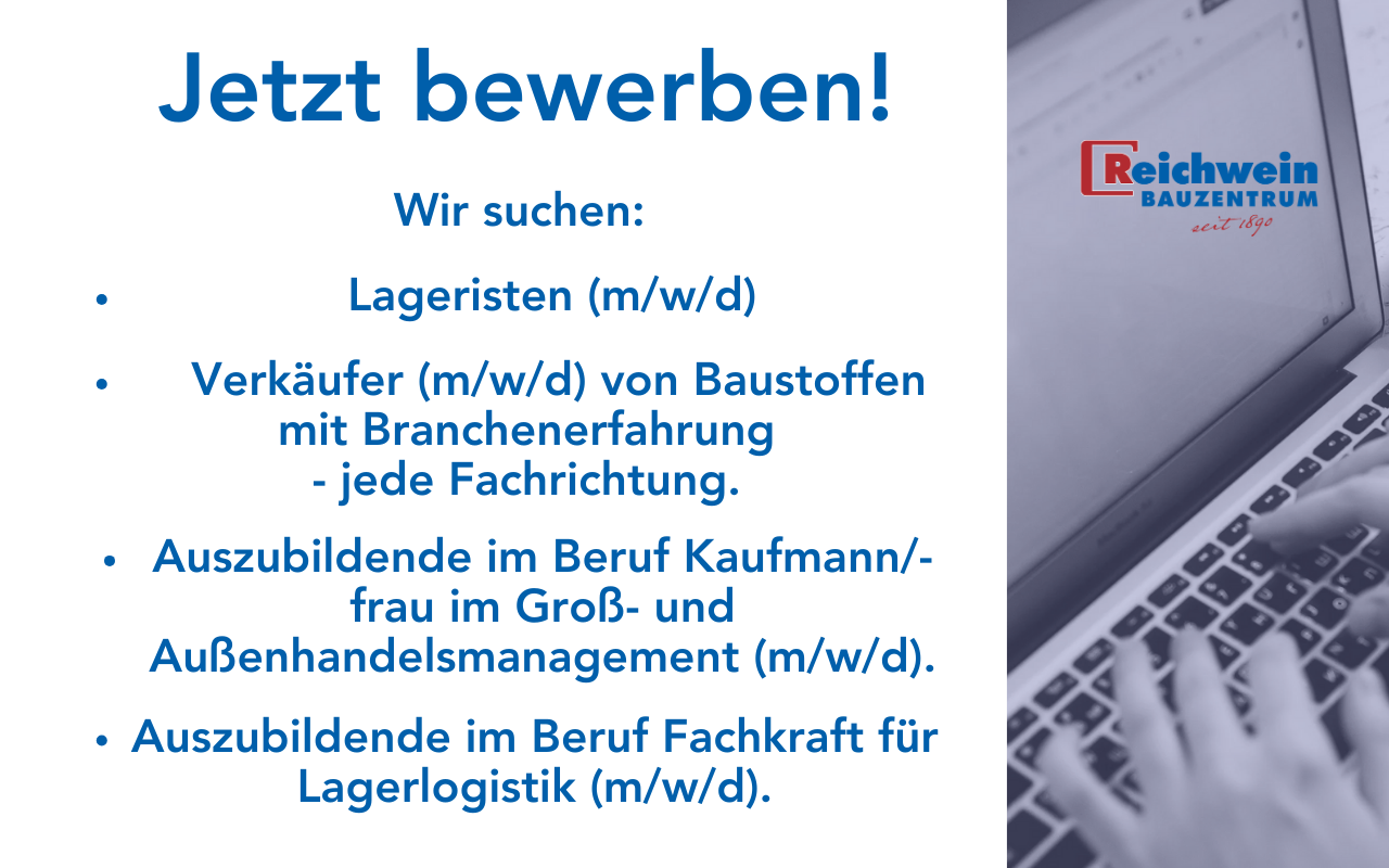 Wir suchen Sie: hier mehr Informationen zu unseren Stellenangeboten.